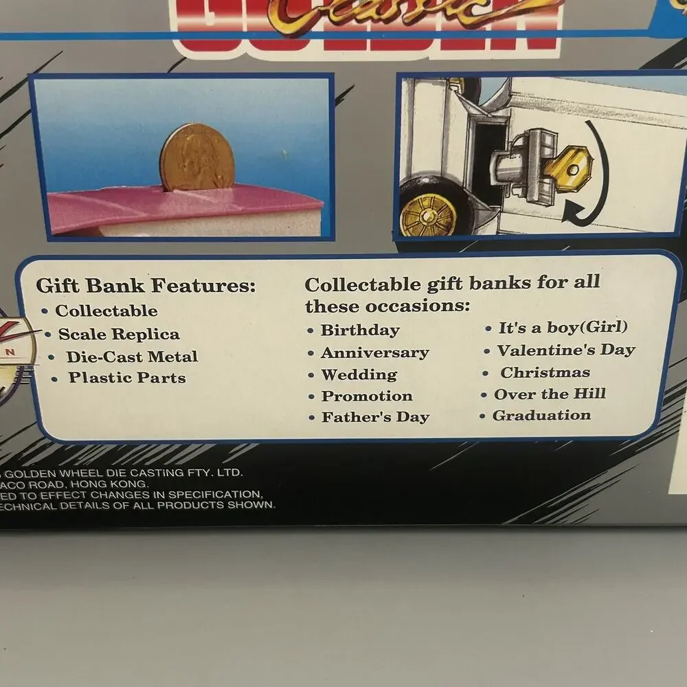 PEPSI COLA Golden Classic Gift Bank Die Cast VINTAGE Delivery Truck NOS
